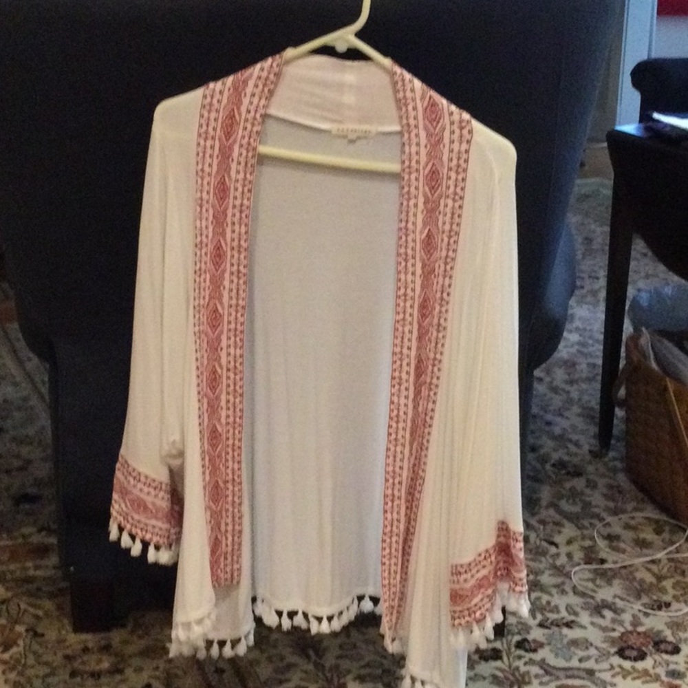 Soft knit kimono